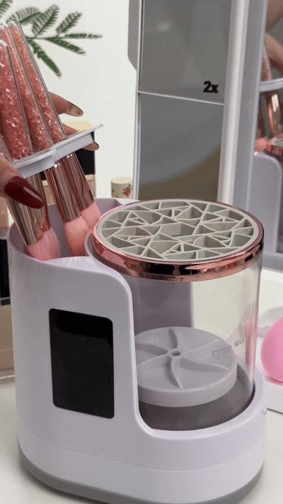 GlamBrush Pro™: 2-in-1 Makeup Brush Washer & Dryer