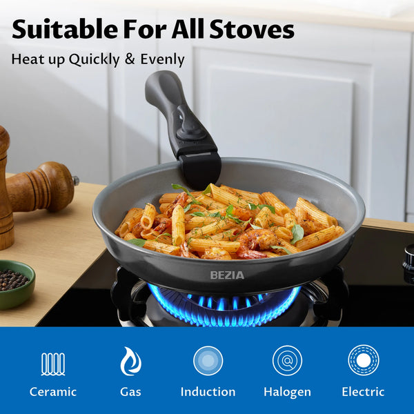 StackSavvy™ Oven-Safe Non-Stick 13-Piece Cookware Set