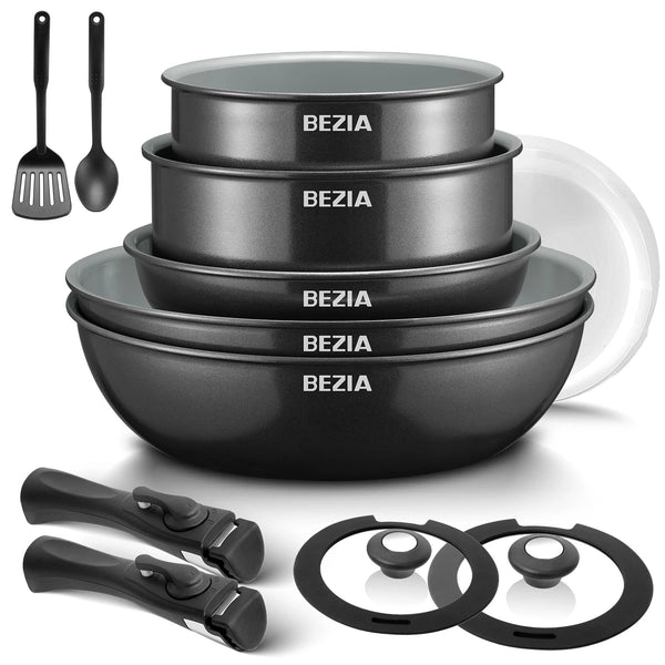 StackSavvy™ Oven-Safe Non-Stick 13-Piece Cookware Set