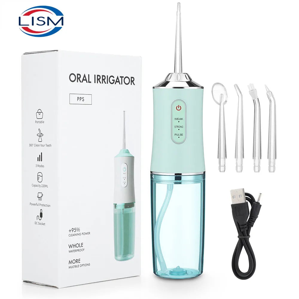 Portable Dental Water Flosser | USB Rechargeable