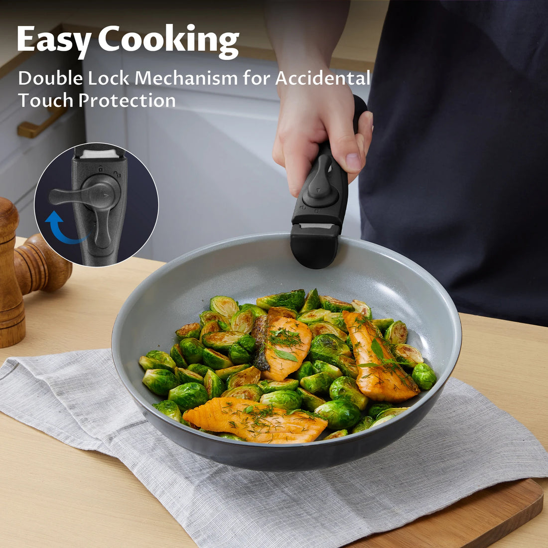 StackSavvy™ Oven-Safe Non-Stick 13-Piece Cookware Set