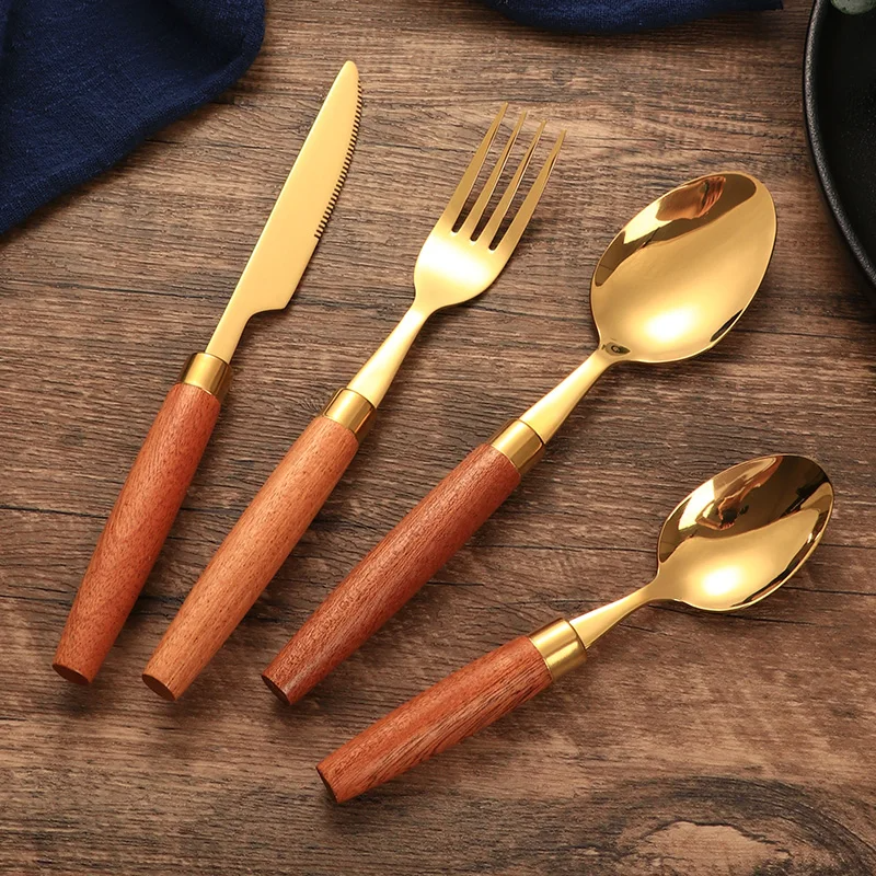 4-Piece Rustic Luxe Cutlery Set